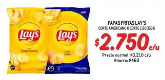 Mayorista 10 Papas fritas lay's corte americano o corte liso oferta