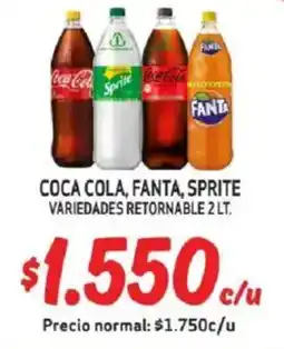 Mayorista 10 Coca-cola, fanta, sprite variedades retornable oferta