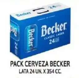 Mayorista 10 Pack cerveza becker lata oferta