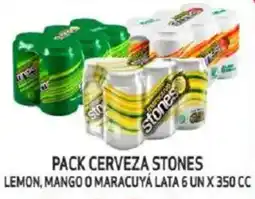 Mayorista 10 Pack cerveza stones lemon, mango o maracuyá lata oferta