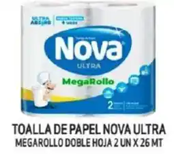 Mayorista 10 Toalla de papel nova ultra megarollo doble hoja oferta