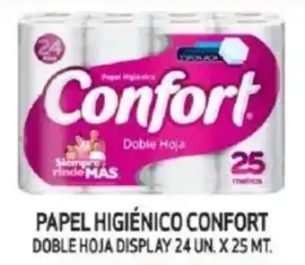 Mayorista 10 Papel higiénico confort doble hoja display oferta