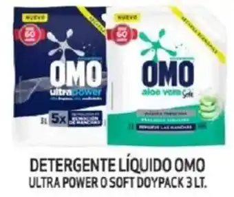 Mayorista 10 Detergente líquido omo ultra power o soft doypack oferta