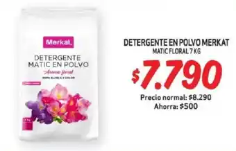 Mayorista 10 Detergente en polvo merkat matic floral oferta