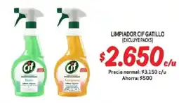 Mayorista 10 Limpiador cif gatillo excluye packs oferta