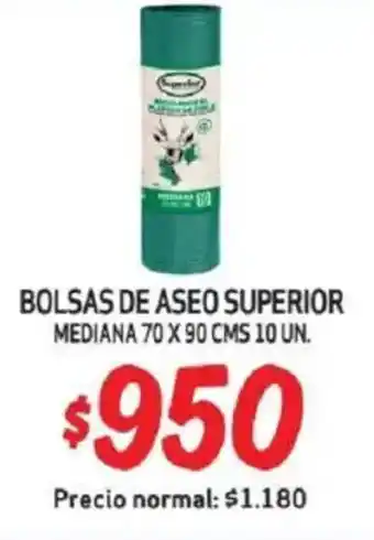 Mayorista 10 Bolsas de aseo superior mediana oferta