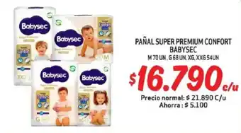 Mayorista 10 Pañal super premium confort babysec oferta