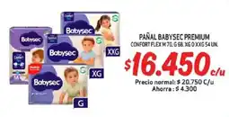 Mayorista 10 Pañal babysec premium confort flex oferta