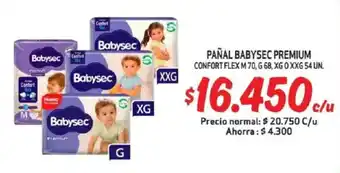 Mayorista 10 Pañal babysec premium confort flex oferta
