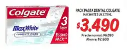 Mayorista 10 Pack pasta dental colgate max white oferta