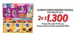 Mayorista 10 Alimento húmedo pedigree o whiskas variedades oferta