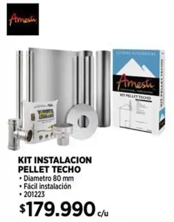 Construmart Kit instalacion pellet techo oferta