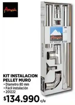Construmart Kit instalacion pellet muro oferta
