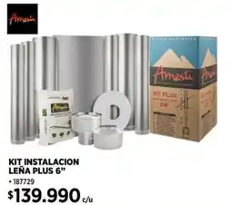 Construmart Kit instalacion leña plus 6" oferta