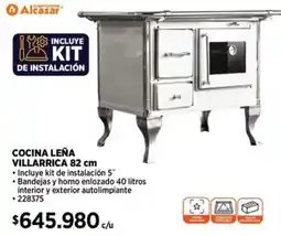 Construmart Cocina leña villarrica 82 cm oferta