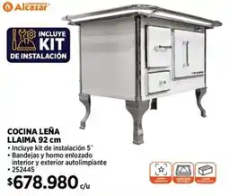 Construmart Cocina leña llaima 92 cm oferta