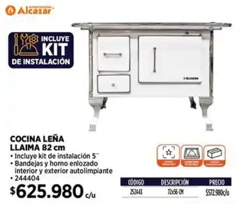 Construmart Cocina leña llaima 82 cm oferta