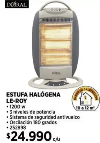 Construmart Doral estufa halogena le-roy oferta