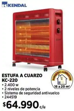 Construmart Estufa a cuarzo KC-220 oferta