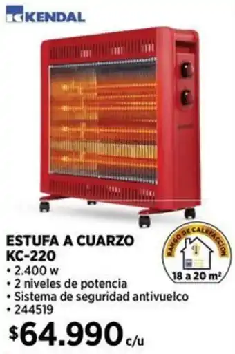 Construmart Estufa a cuarzo KC-220 oferta