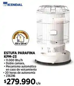 Construmart Kendal estufa parafina KPM-23 oferta