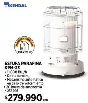 Construmart Kendal estufa parafina KPM-23 oferta