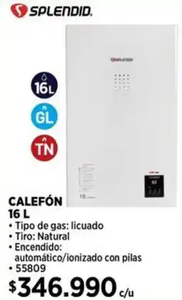 Construmart Splendid calefón oferta