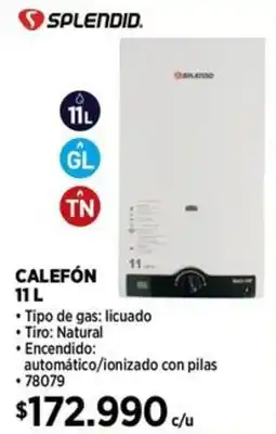 Construmart Splendid calefón oferta