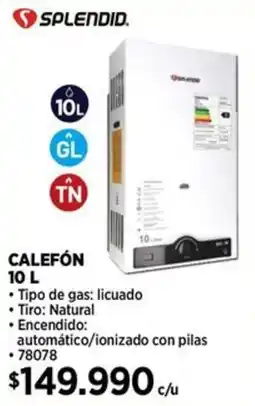 Construmart Splendid calefón oferta