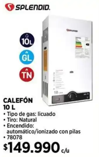 Construmart Splendid calefón oferta