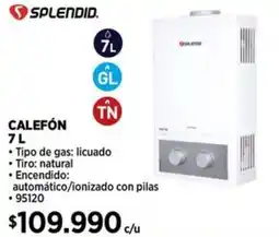 Construmart Splendid calefón oferta