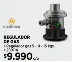 Construmart Mademsa regulador de gas oferta