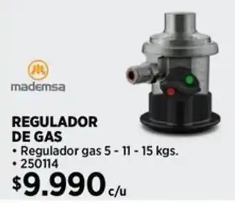 Construmart Mademsa regulador de gas oferta