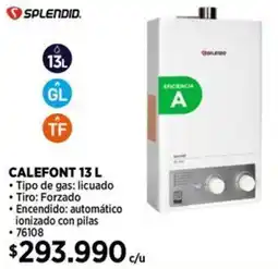 Construmart Splendid calefont oferta