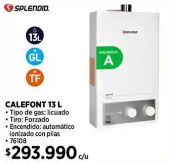 Construmart Splendid calefont oferta