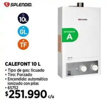 Construmart Splendid calefont oferta