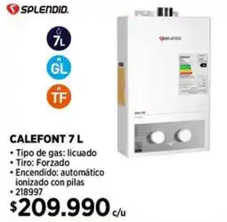 Construmart Splendid calefont oferta