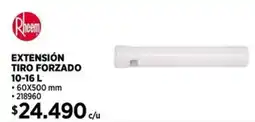 Construmart Rheem extensión tiro forzado oferta