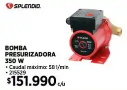 Construmart Splendid bomba presurizadora oferta