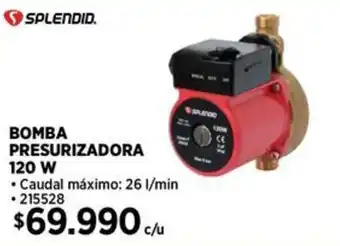 Construmart Splendid bomba presurizadora oferta