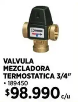 Construmart Valvula mezcladora termostatica oferta