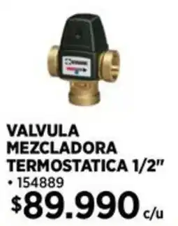 Construmart Valvula mezcladora termostatica oferta