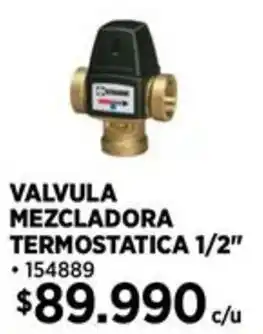 Construmart Valvula mezcladora termostatica oferta