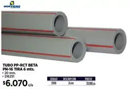 Construmart Hoffens tubo pp-rct beta pn-16 tira oferta