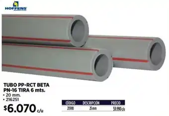 Construmart Hoffens tubo pp-rct beta pn-16 tira oferta