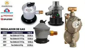 Construmart Mademsa, +Providus, Splendid regulador de gas oferta