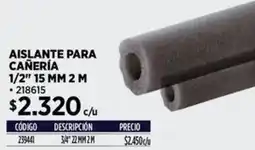 Construmart Aislante para cañería oferta