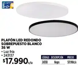 Construmart Plafón led redondo sobrepuesto blanco oferta
