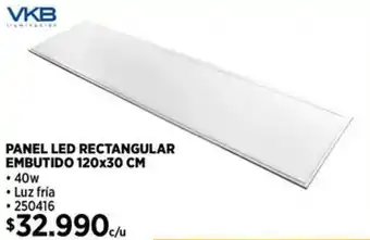 Construmart VKB Panel led rectangular embutido oferta