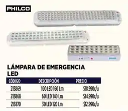 Construmart Philco lámpara de emergencia led oferta